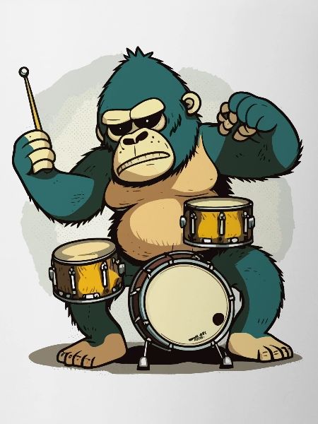 Drumming Gorilla