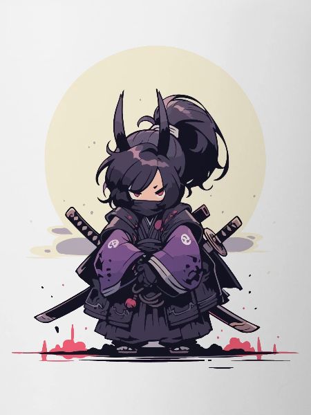 Epic Samurai Girl Anime Design
