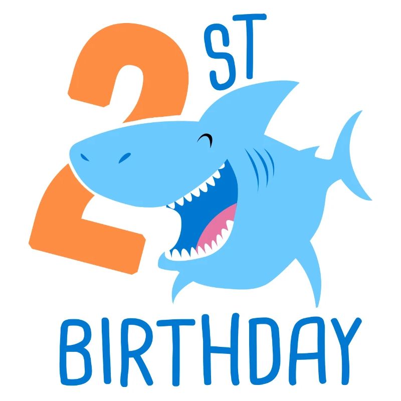 2e anniversaire garçon 2 ans requin