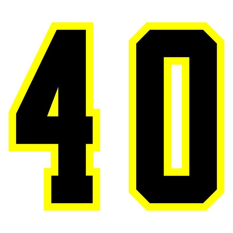 40 Zahl Trikot
