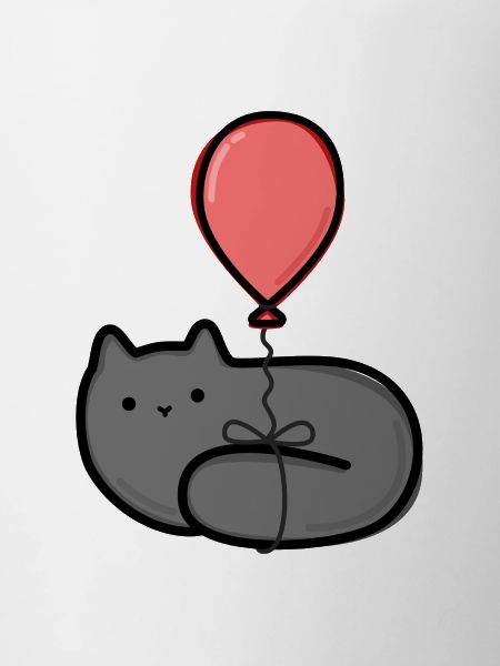 Chat avec ballon