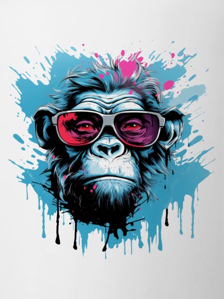 Party gorilla with sunglasses