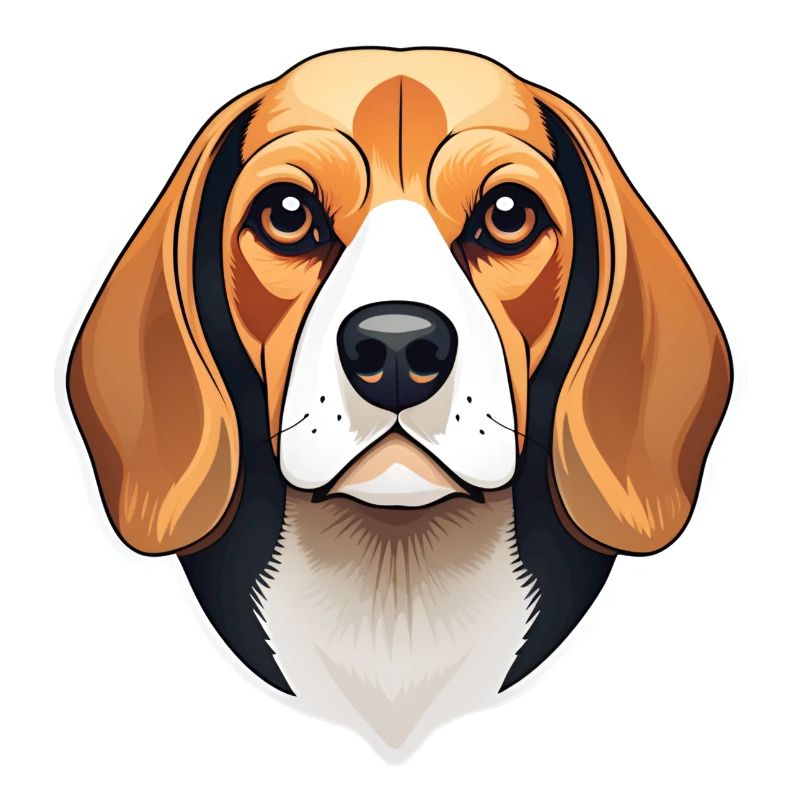 Beagle Illustration Portrait