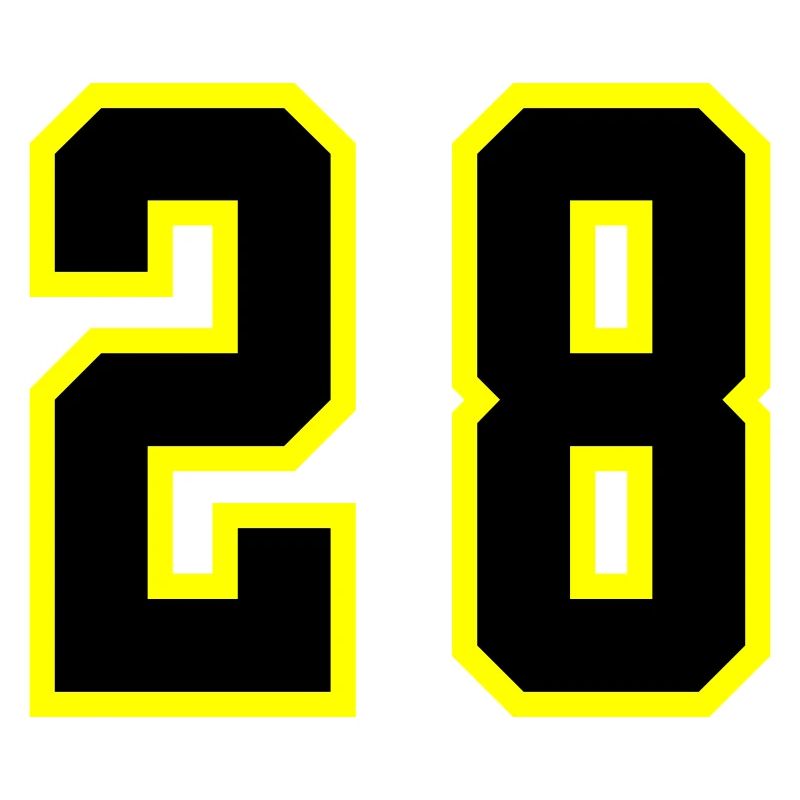 Maillot à 28 numéros