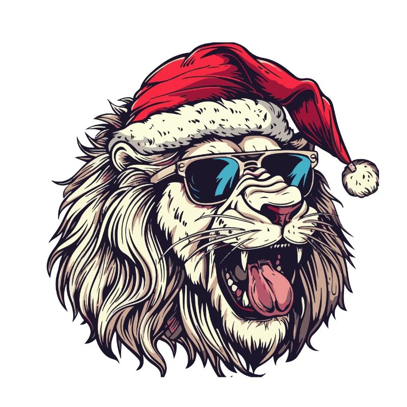 Lion Noël Drôle