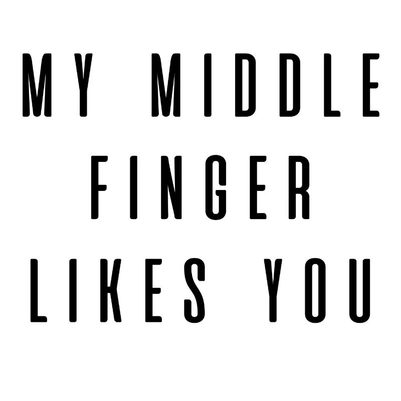Middle finger Mittelfinger