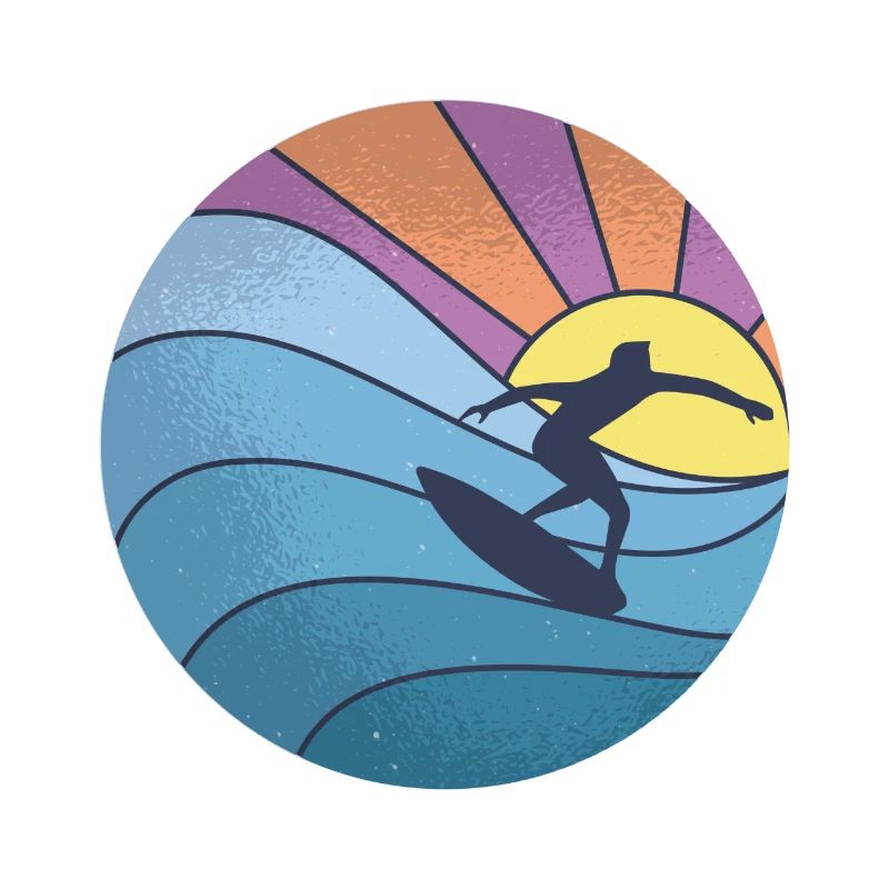 Sun sea surfing