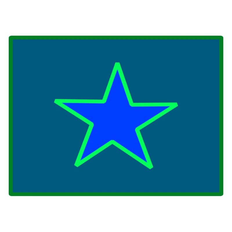 Étoile Vert Bleu