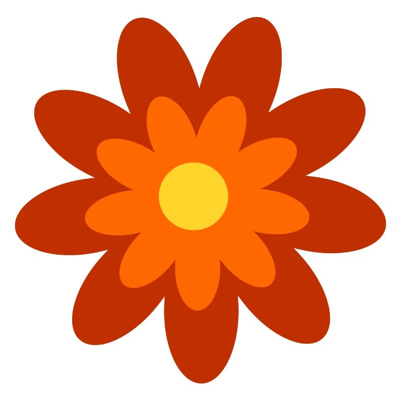 70er Jahre Blume Muster