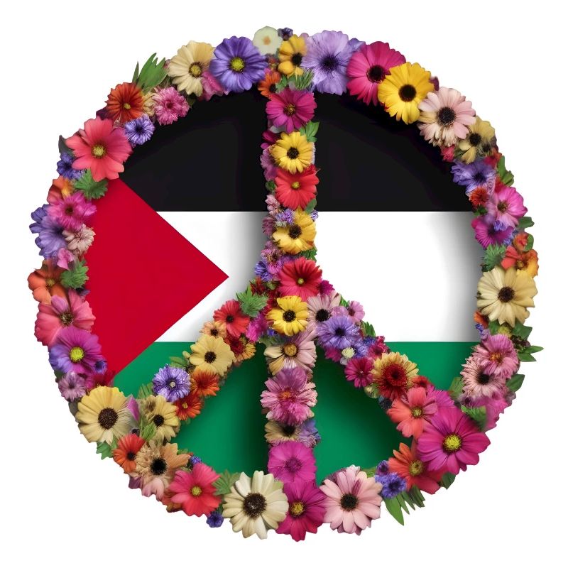 DRAPEAU PALESTINE DRAPEAU PALESTINE Drapeau Fleurs Paix