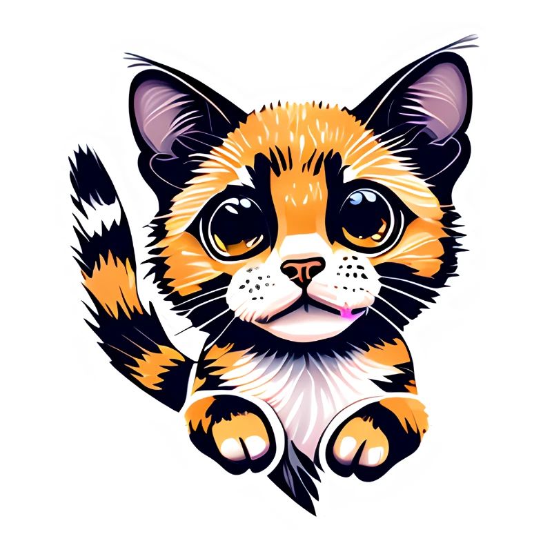 A beautiful orange cat, with its bright coat,