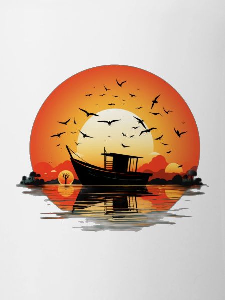 Ship at sunrise