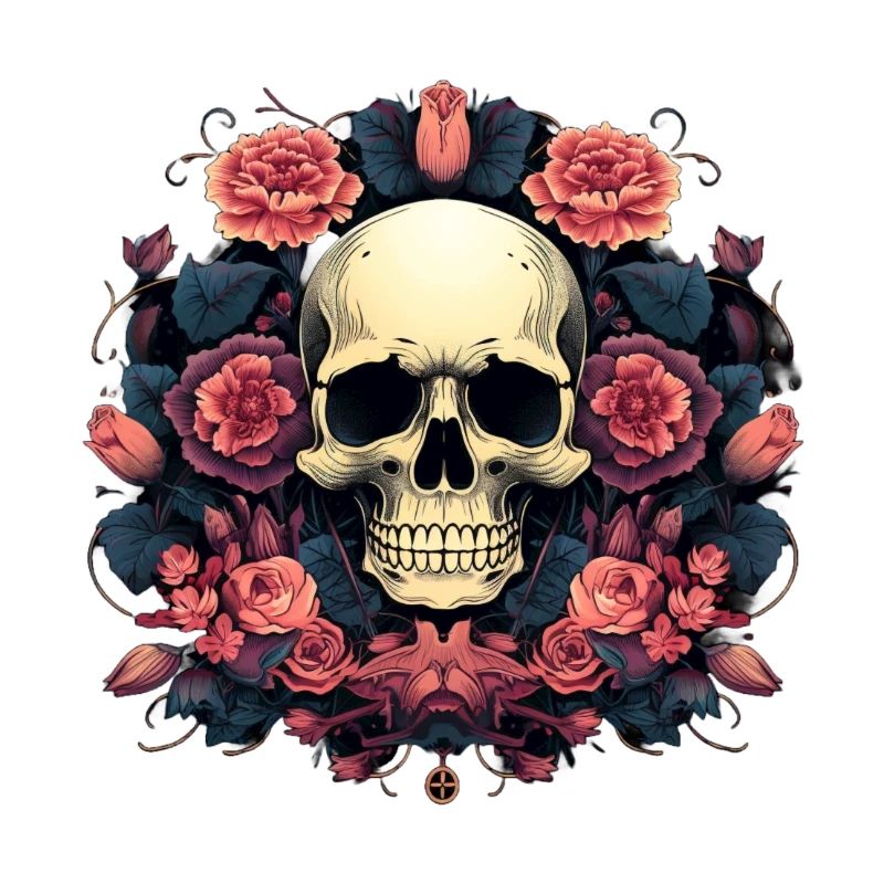 Cercle de fleurs gothiques
