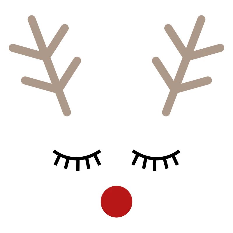 Idée cadeau visage renne Rudolph
