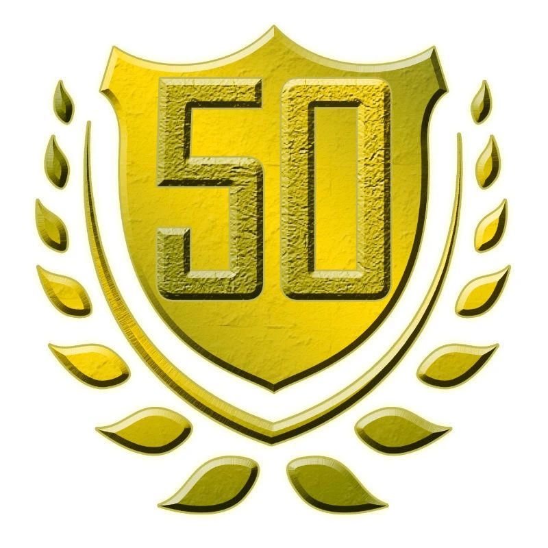 50 años, cumpleaños, presente.