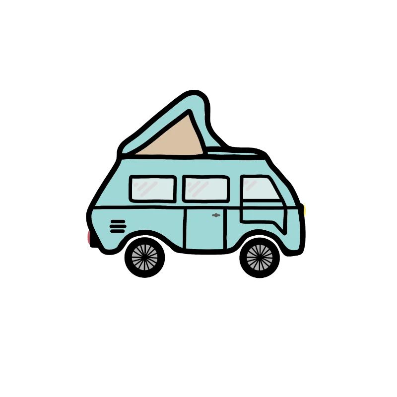 Camper Cartoon Comic