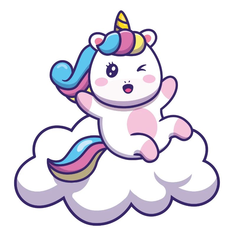 Licorne sur le nuage 🦄