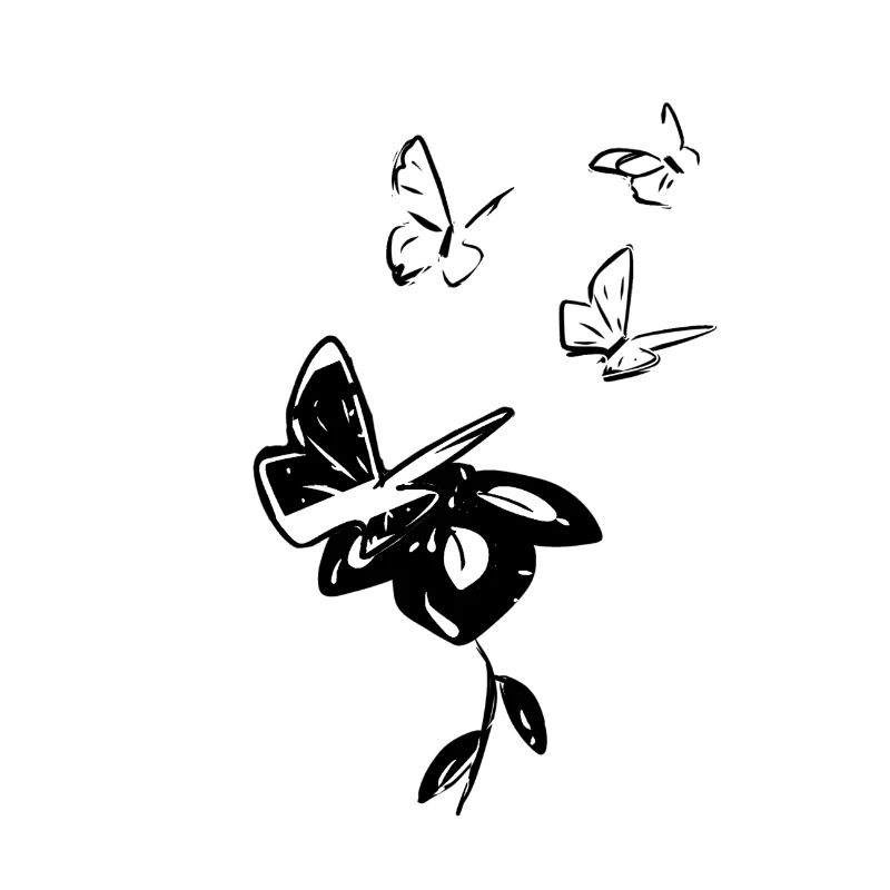 Papillon papillons animaux fleur