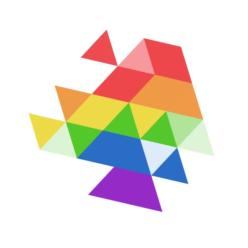 triangle symbol pattern rainbow lgbt symbol
