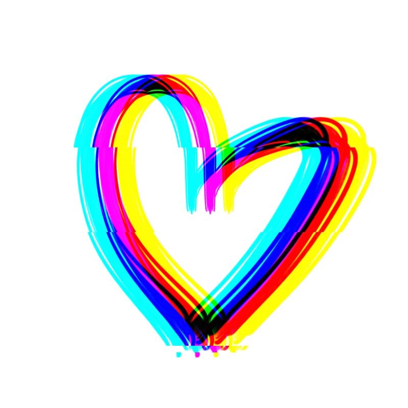 herz effekt 3d symbol liebe