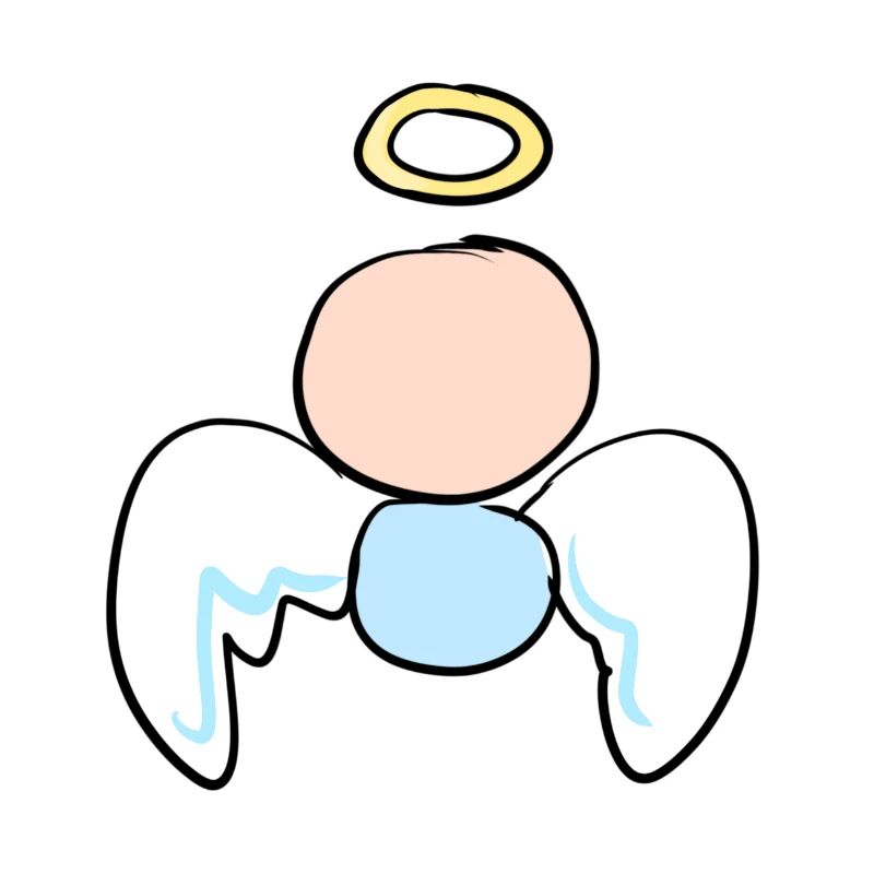 small angel symbol cartoon protector