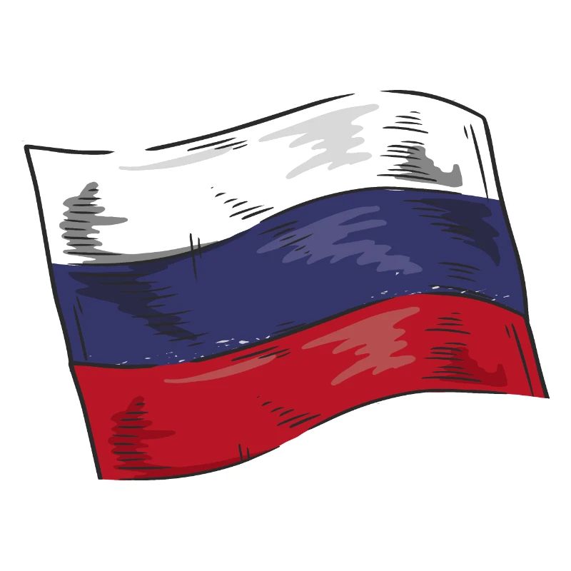 Drapeau de russie Vintage Drapeau russe d’occasion Look