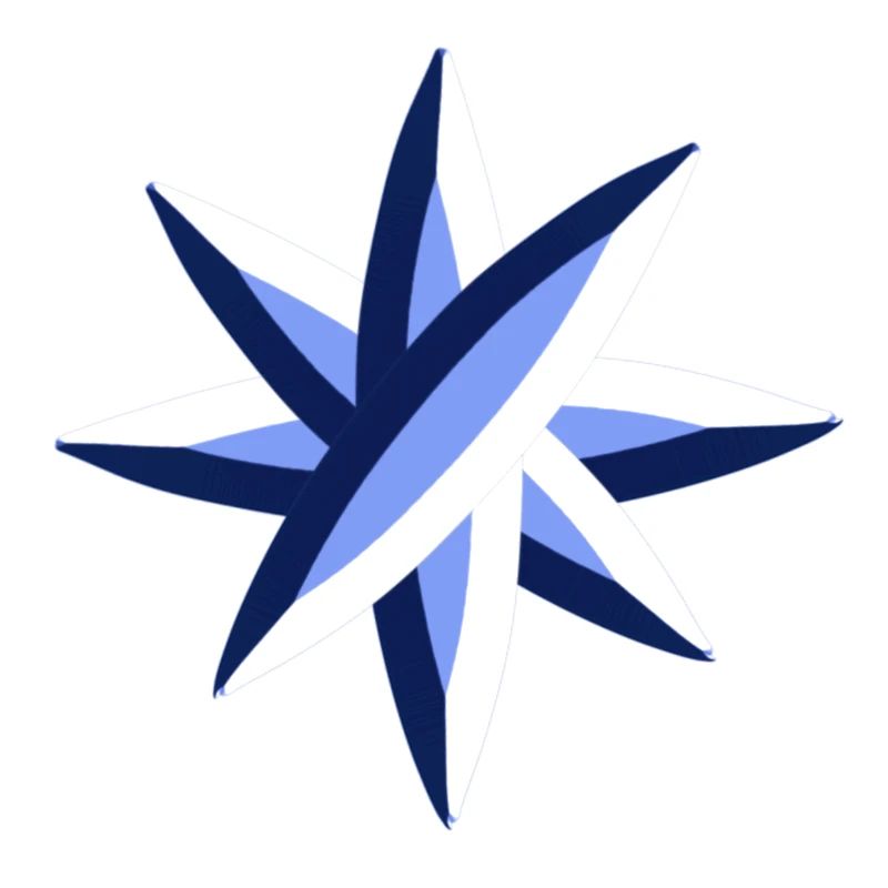symbole brillant étoile bleue