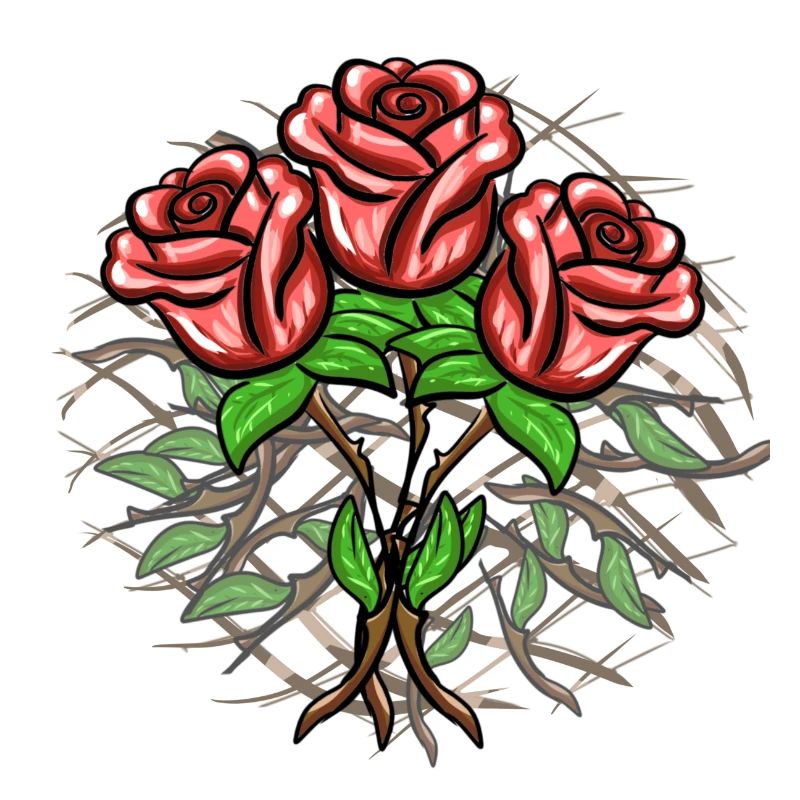 Crosses Pattern Cross Plants Roses