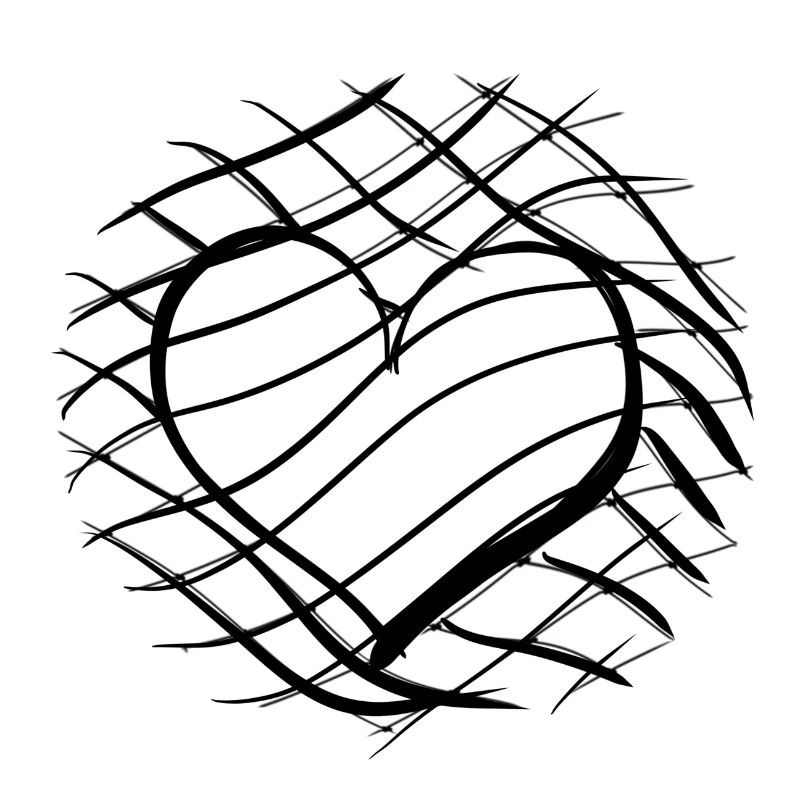 Crosses Pattern Cross Heart Symbol Shape