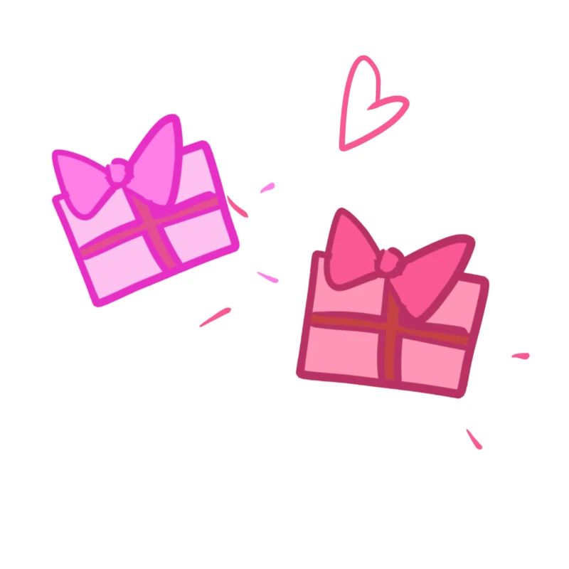 Deux cadeaux symbole forme Noël