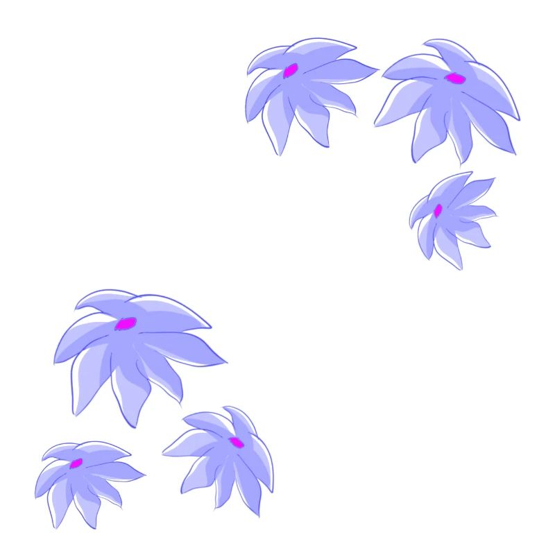 Pattern purple flower plants