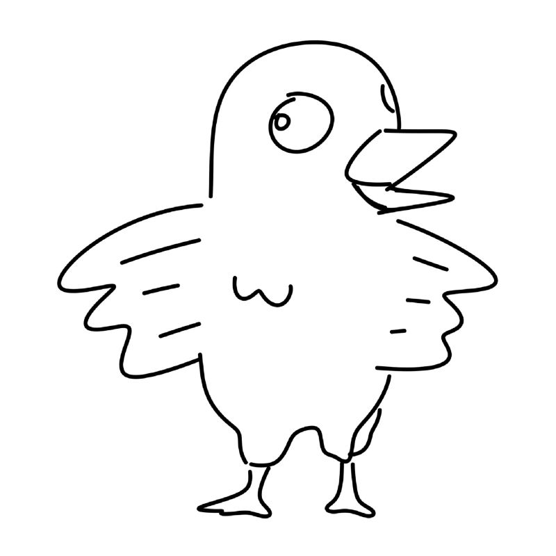 Vogel Küken cartoon tier