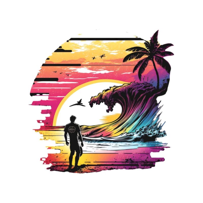 Surfer Surfer Sunset Surfing