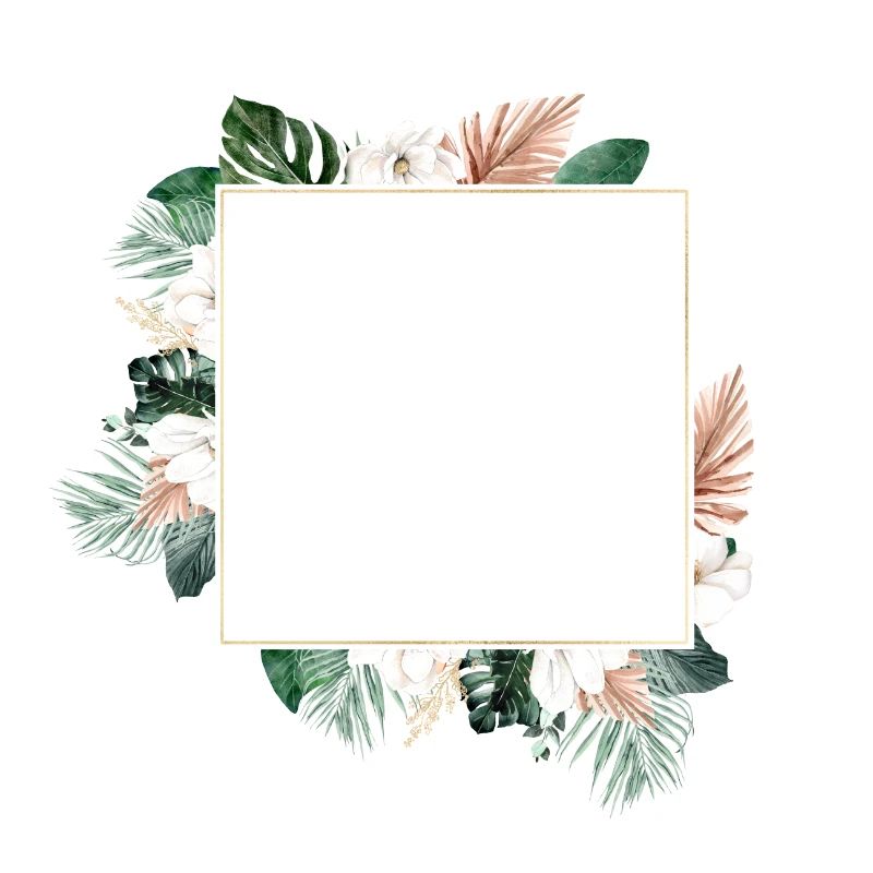 Modern Flowers Tropic customizable