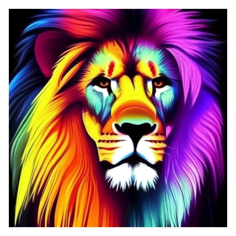 KI Lion abstract