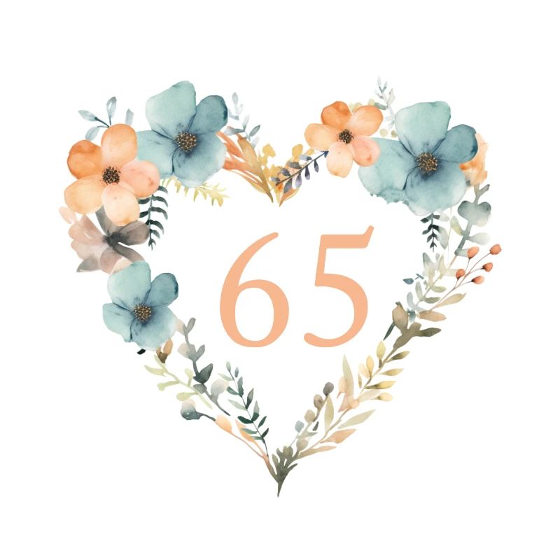 65! - Couronne florale coeur