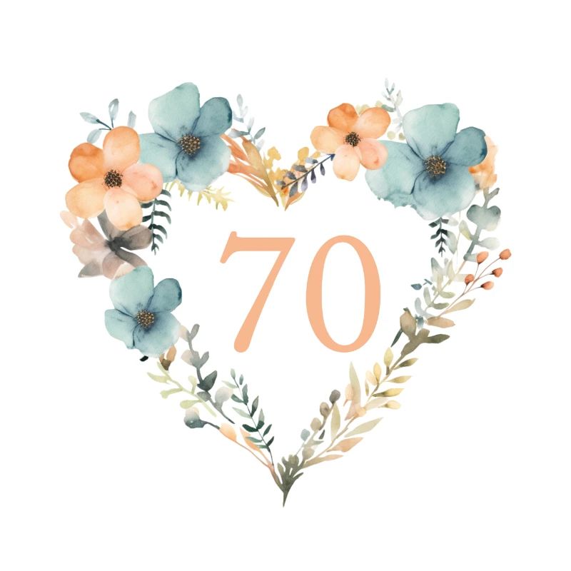 70! - Couronne florale coeur