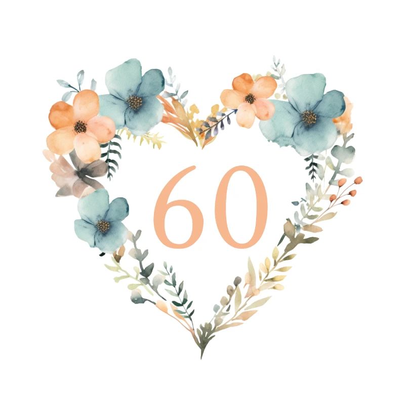 60! - Couronne florale coeur