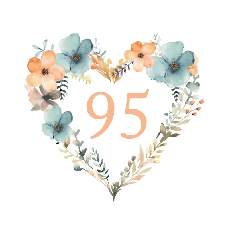 95, Herz Blumen Kranz