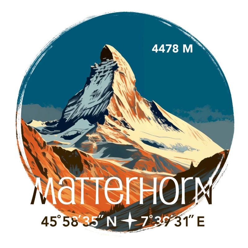 Cervino Zermatt souvenir coordinate escursionistiche