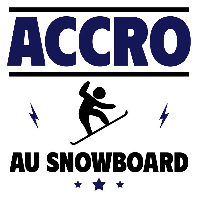 accro au snowboard