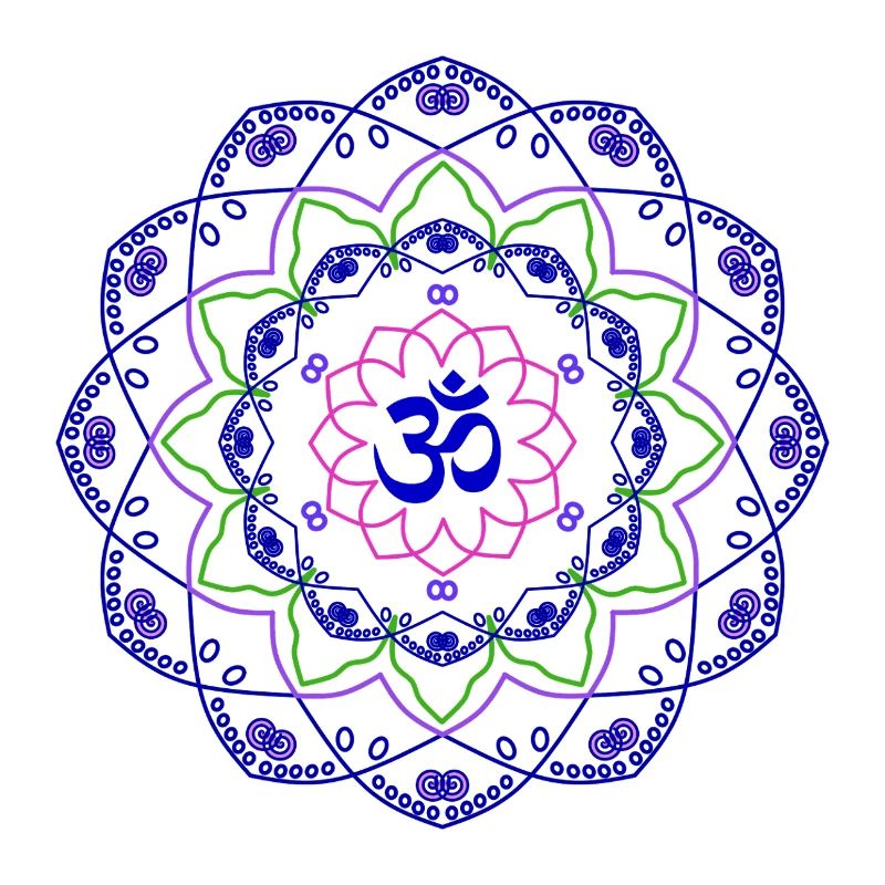 Mandala Univers Vibrant Circulaire