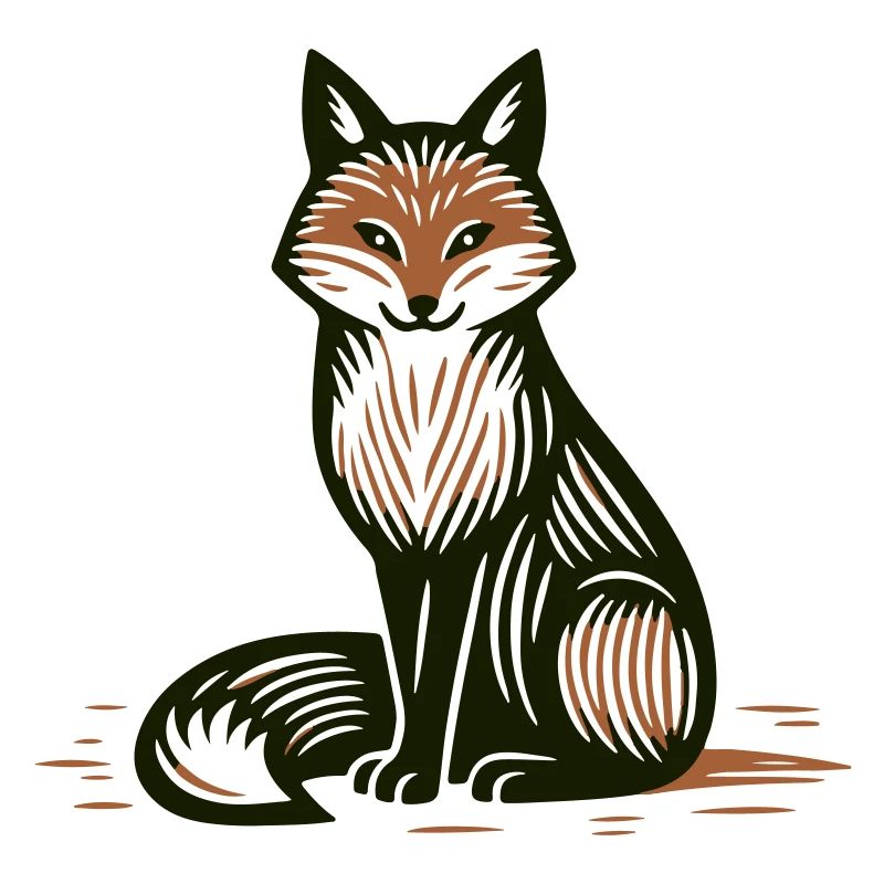 Le renard élégant