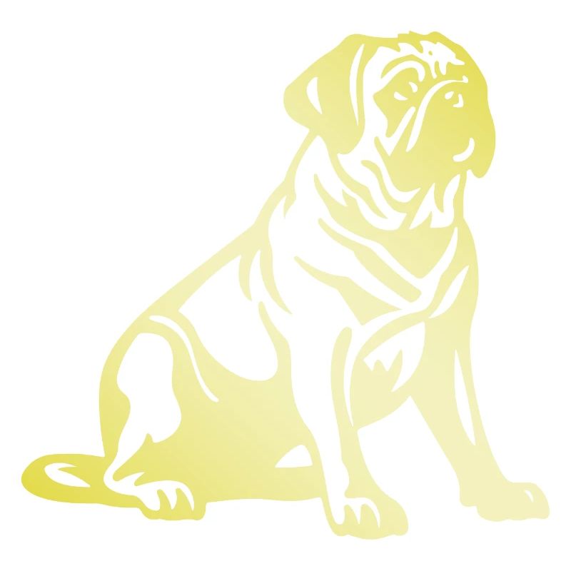 Silhouette de chien carlin