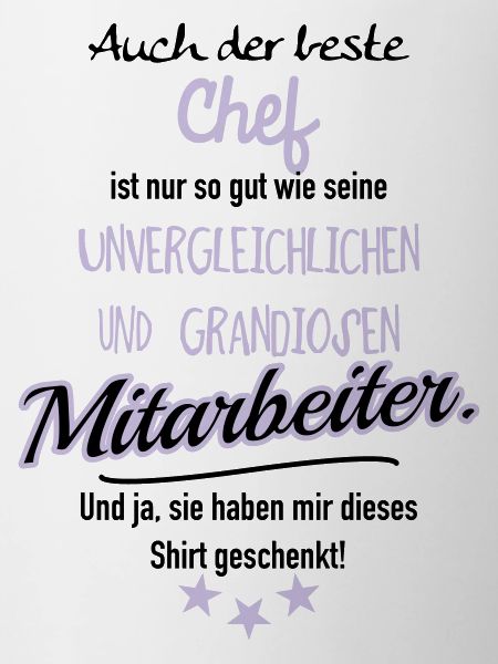 bester Chef grandiose Mitarbeiter