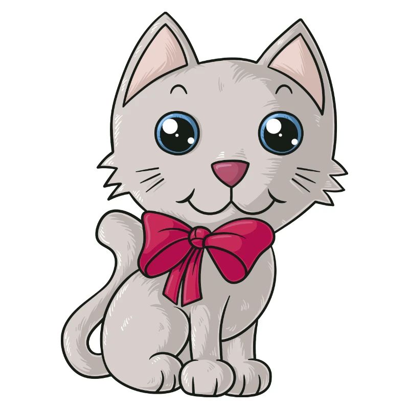 Douce bande dessinée chat