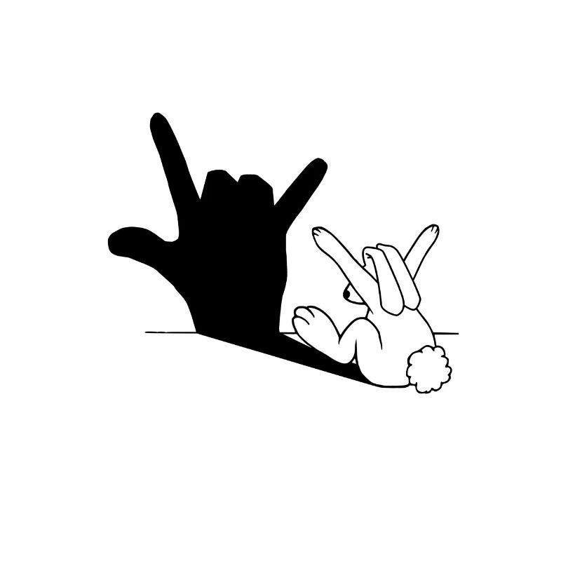Rabbit Love Hand Shadow