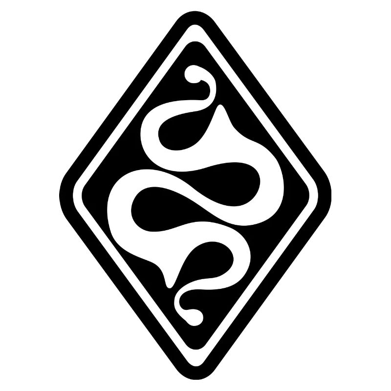 Latene Celtic symbol black white