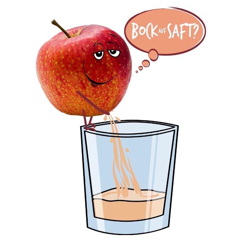 Apfel pisst Apfelsaft - Bock auf Saft?