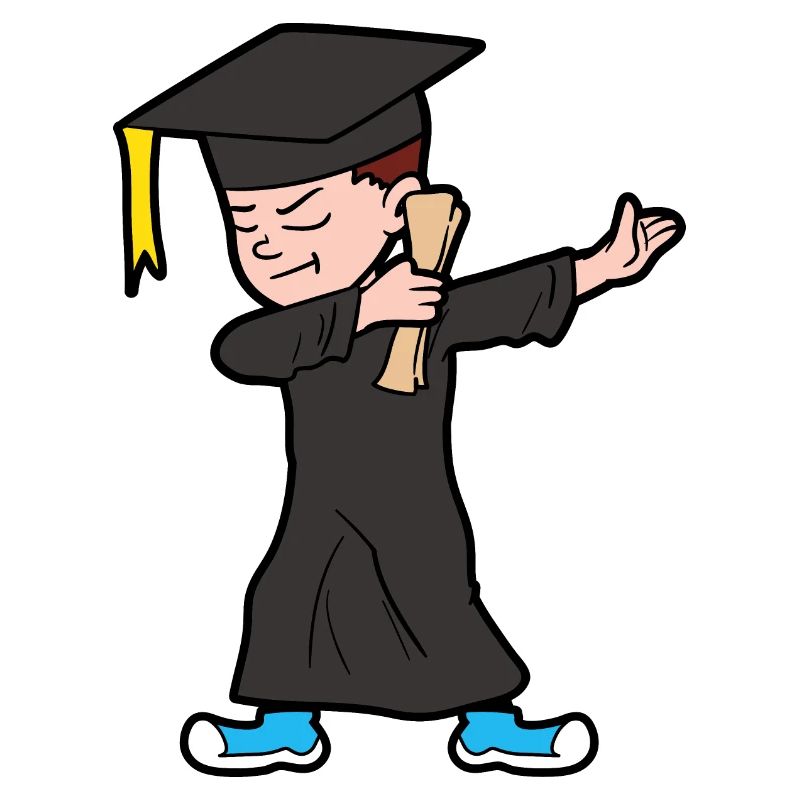 Dabbing Dab Abschluß Diplom Student Studium Abitur